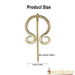 Broche De Capa Con Peroné De Latón De Adivino Vikingo -Armadura Ventas 8804 3 1