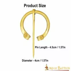 Peroné Medieval De Latón Macizo Puro Con Extremos Enrollados -Armadura Ventas 8805 3