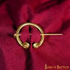 Peroné Medieval De Latón Macizo Puro Con Extremos Enrollados -Armadura Ventas 8805 5