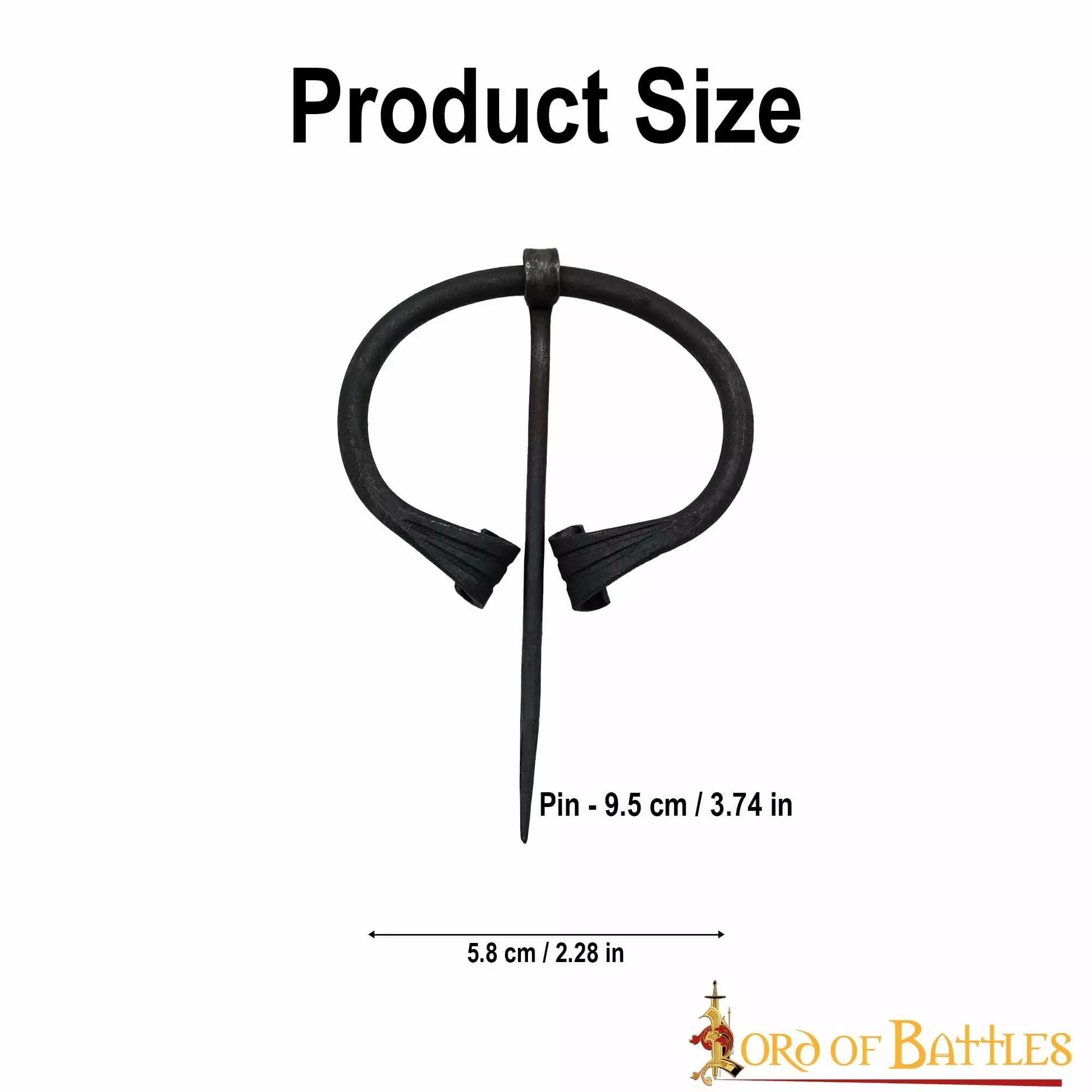 Broche Medieval De Fíbula Para Capa Con Extremos Enrollados 5 Broche Medieval De Fíbula Para Capa Con Extremos Enrollados - Imagen 3