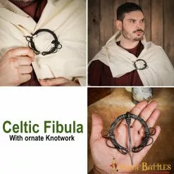 Peroné Forjado A Mano Con Extremos Anudados -Armadura Ventas 8808 pattern 2 1 1