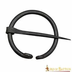 Alfiler De Capa Medieval Vikingo De Hierro Forjado A Mano Con Peroné Penannular -Armadura Ventas 8811 2