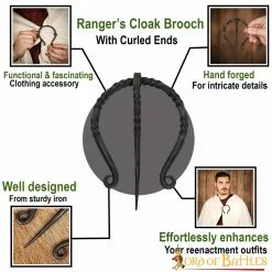 Broche Robusto De Fíbula / Capa Forjado A Mano -Armadura Ventas 8812 pattern 1 1 1