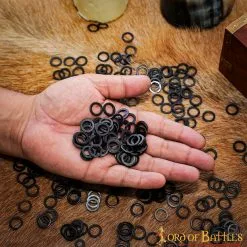 Anillas Planas Macizas De Acero Dulce Sueltas De 9 Mm -Armadura Ventas 885BK 4