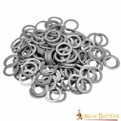 Anillas Planas De Acero Macizo Sueltas Para Armaduras Medievales De Cota De Malla -Armadura Ventas 886N 1 1