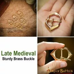 Hebilla Medieval De Latón Puro Para Correas De Armadura 11 Hebilla Medieval De Latón Puro Para Correas De Armadura -Armadura Ventas 8901 5pcs pattern 1