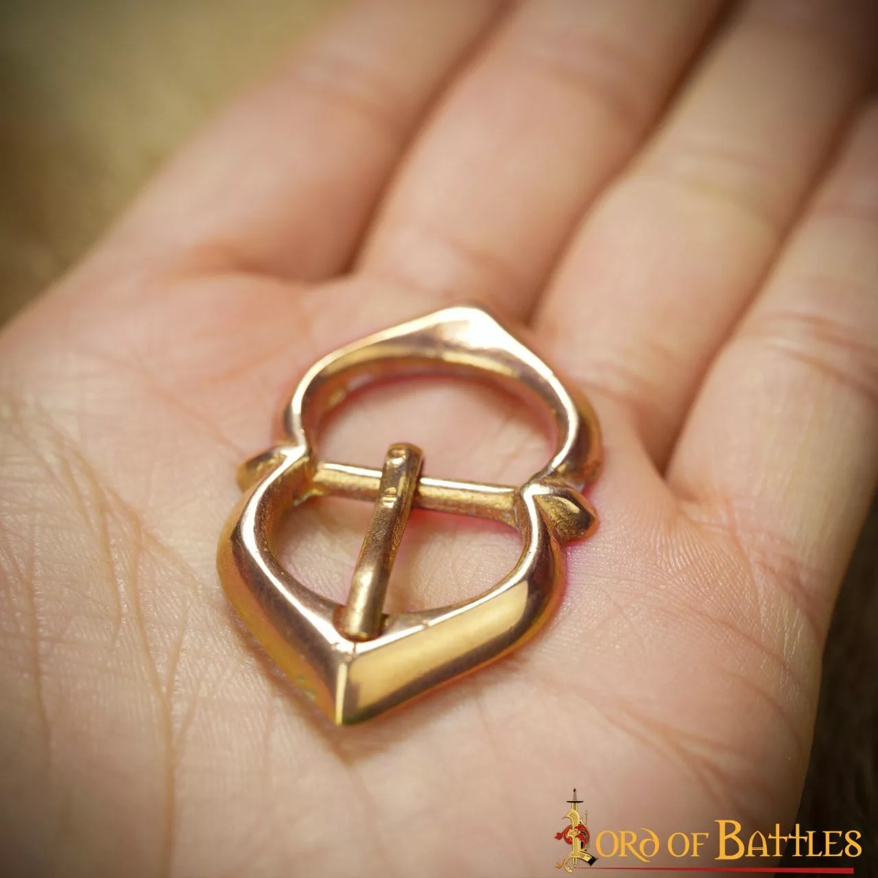 Hebilla Medieval De Latón Puro Para Correas De Armadura 8 Hebilla Medieval De Latón Puro Para Correas De Armadura - Imagen 6