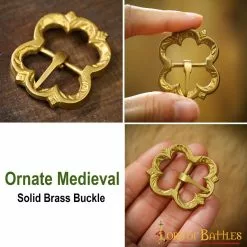 Hebilla Medieval De Latón Para Cinturón Juego De 5 Accesorios Totalmente Funcionales 11 Hebilla Medieval De Latón Para Cinturón Juego De 5 Accesorios Totalmente Funcionales -Armadura Ventas 8903 pattern1 2