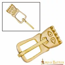 Hebilla De Cinturón Medieval Tardía De Latón Macizo -Armadura Ventas 8907 5pcs 2