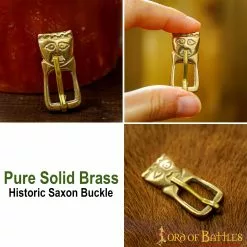 Hebilla Sajona Histórica De Latón Macizo Puro Accesorio Funcional Para Cinturón 11 Hebilla Sajona Histórica De Latón Macizo Puro Accesorio Funcional Para Cinturón -Armadura Ventas 8907 pattern 2 1