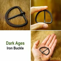 Hebilla De Cinturón De Hierro Forjado A Mano De La Edad Media Juego De 5 -Armadura Ventas 8908L 5pcs pattern2