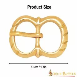 Juego De 5 Hebillas Pequeñas Medievales Redondas De Latón Macizo Puro -Armadura Ventas 8909 5pcs 3