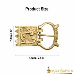 Accesorio Para Cinturón Con Hebilla De Latón Macizo Con Motivos Florales Medievales Tardíos 11 Accesorio Para Cinturón Con Hebilla De Latón Macizo Con Motivos Florales Medievales Tardíos -Armadura Ventas 8921 3 1