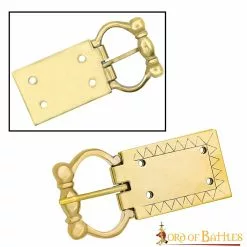Hebilla Medieval De Latón Macizo Para Cinturón Accesorio Funcional Para Ropa -Armadura Ventas 8925 2