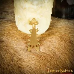 Renacimiento Puro Latón Macizo Cinturón Final Chape Accesorio Funcional -Armadura Ventas 8943 6 2