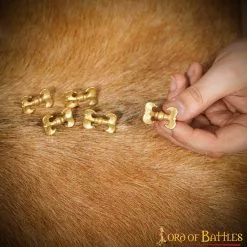 Juego De 5 Soportes De Cuero De Latón Macizo Renaissance Brilliant 12 Juego De 5 Soportes De Cuero De Latón Macizo Renaissance Brilliant -Armadura Ventas 8944 5pcs 8