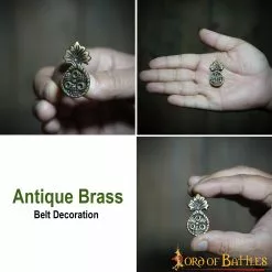 Juego De 5 Monturas O Conchos De Cuero De Latón Antiguo Accesorio Funcional -Armadura Ventas 8948 pattern 2