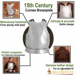 Peto Gótico Medieval Tardío Calibre 16 -Armadura Ventas 9103P pattern1