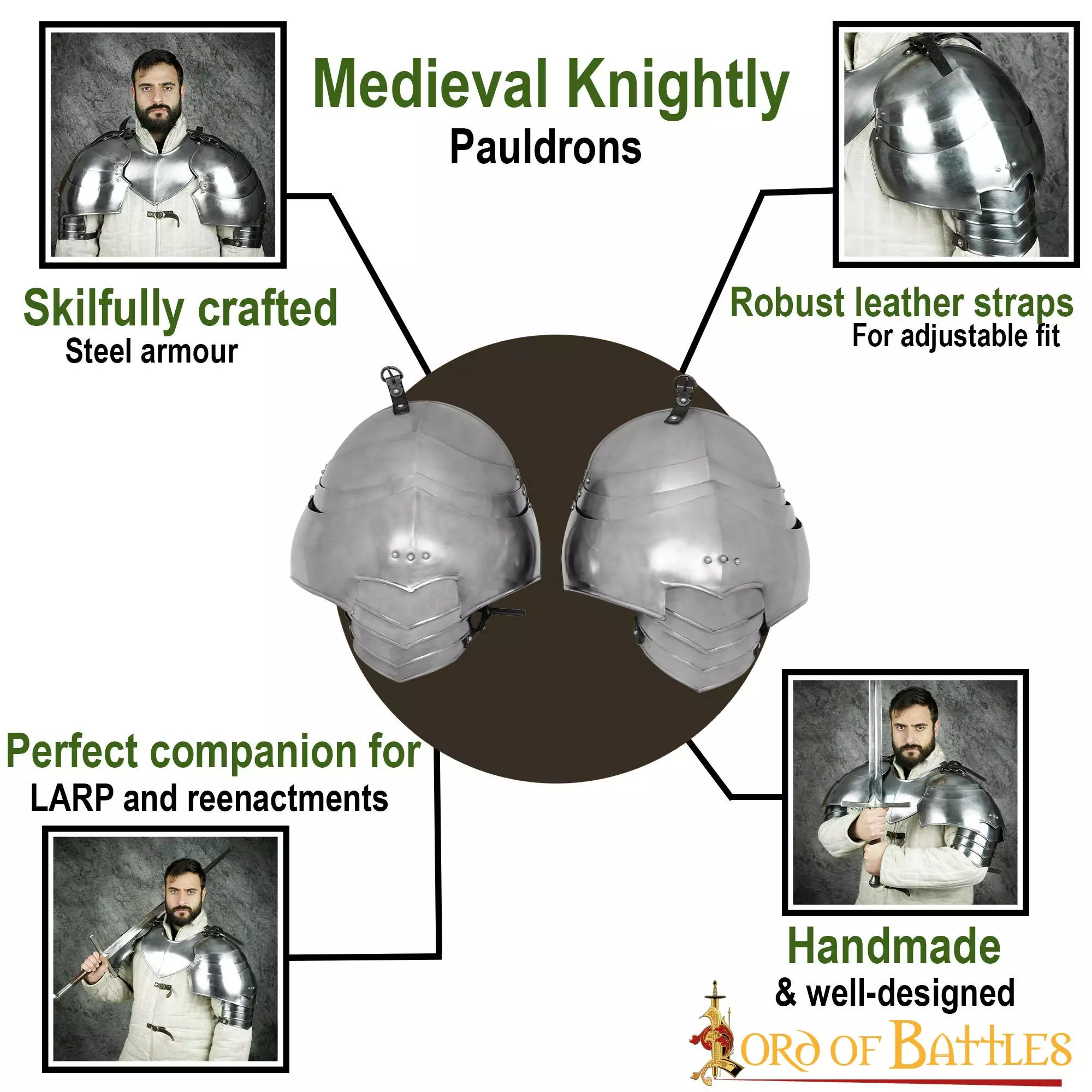 Grandes Pañuelos Medievales De Caballero Calibre 18 7 Grandes Pañuelos Medievales De Caballero Calibre 18 - Imagen 5