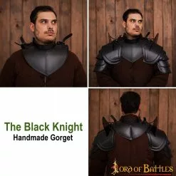 Armadura De Placas Knightly Gorget Calibre 18 -Armadura Ventas 9257BK pattern 2 2