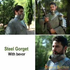 Gorget Medieval Del Siglo XV Con Bevor Calibre 16 13 Gorget Medieval Del Siglo XV Con Bevor Calibre 16 -Armadura Ventas 9262 pattern2