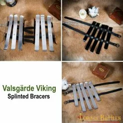 Valsgärde Vikingo Brazaletes Entablillados Armadura Histórica Funcional 16 Calibre -Armadura Ventas 9303P pattern2