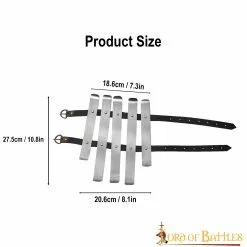 Valsgärde Vikingo Brazaletes Entablillados Armadura Histórica Funcional 16 Calibre -Armadura Ventas 9303P 3