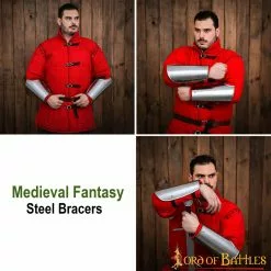 Brazales De Caballero Medieval Armadura De Acero Funcional -Armadura Ventas 9306 pattern 2