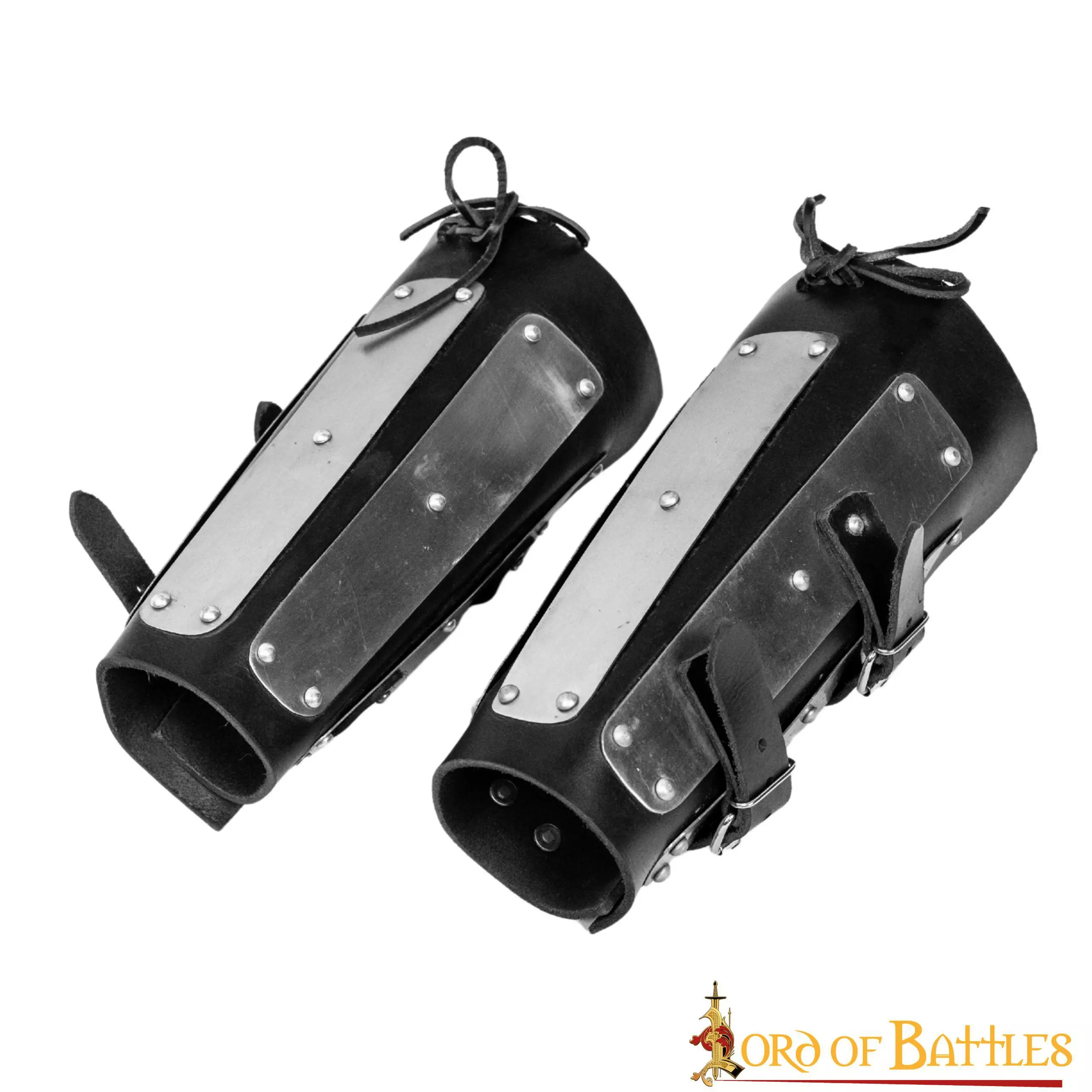 Brazales Entablillados Brazalete De Cuero Auténtico Reforzado Con Placas De Acero 5 Brazales Entablillados Brazalete De Cuero Auténtico Reforzado Con Placas De Acero - Imagen 3