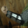 Brazales Entablillados Brazalete De Cuero Auténtico Reforzado Con Placas De Acero -Armadura Ventas 9309 7 2