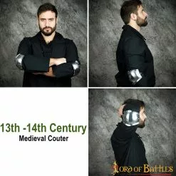 Siglo XIII-XIV Couter Medieval De Acero Calibre 16 -Armadura Ventas 9352p16 pattern 2 1