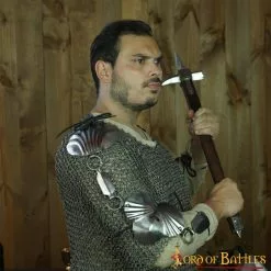 Cadenas Medievales Del Siglo XV Con Cordones De Cuero Auténtico De Calibre 18