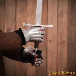 Guanteletes Medievales De Caballero Con Reloj De Arena Siglo XIV Calibre 16 -Armadura Ventas 9405 6