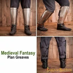 Fantasía Medieval Grebas Liso LARP Armadura De Calibre 18 -Armadura Ventas 9501 pattern 2 1