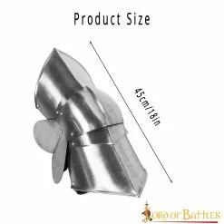 Mercenario Medieval Poleyns Rodillera De Acero Funcional Calibre 16 -Armadura Ventas 95552 3 scaled 1