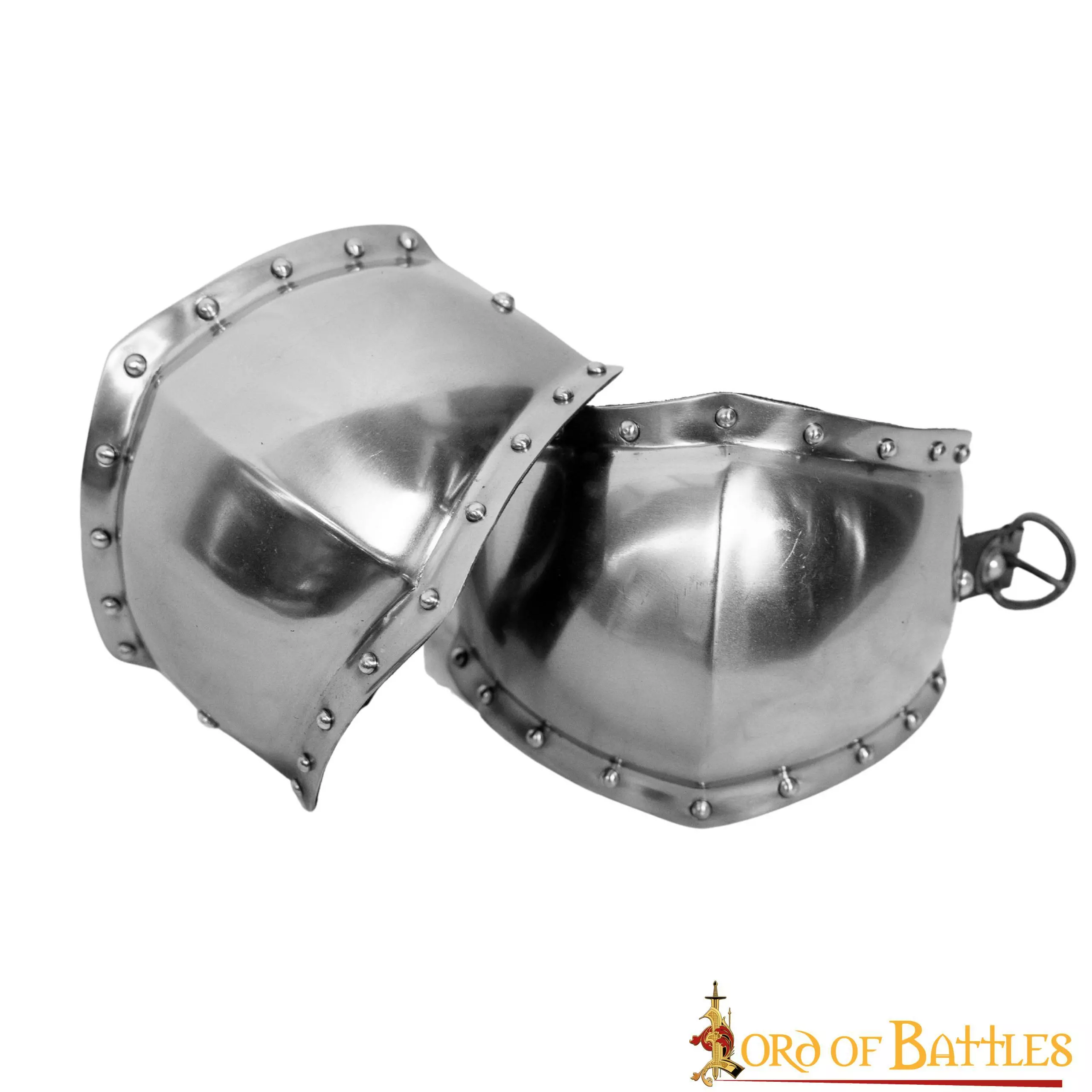 Caballero Del Siglo XIII - XIV Poleyns Rodilleras Forradas De Ante Calibre 16 5 Caballero Del Siglo XIII - XIV Poleyns Rodilleras Forradas De Ante Calibre 16 - Imagen 3