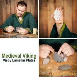 Placas De Acero Laminar Vikingo Medieval Visby Para Armadura De Placas -Armadura Ventas 9700 100pcs pattern 2