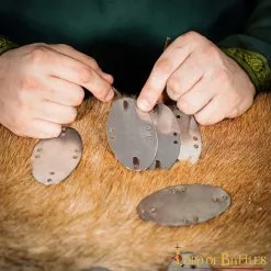 Placas De Acero Laminar Vikingo Medieval Visby Para Armadura De Placas -Armadura Ventas 9700 100pcs 7