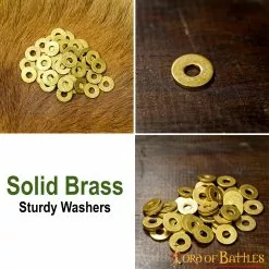 Juego De 50 Arandelas Sueltas De Latón Puro Para Armaduras Y Equipamiento De Cuero -Armadura Ventas 9716 50pcs pattern 2