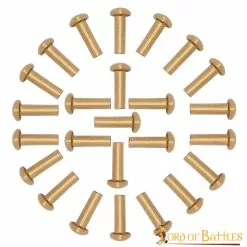 Remaches De Cabeza De Seta De Latón Puro De 13 Mm Juego De 25 Piezas
