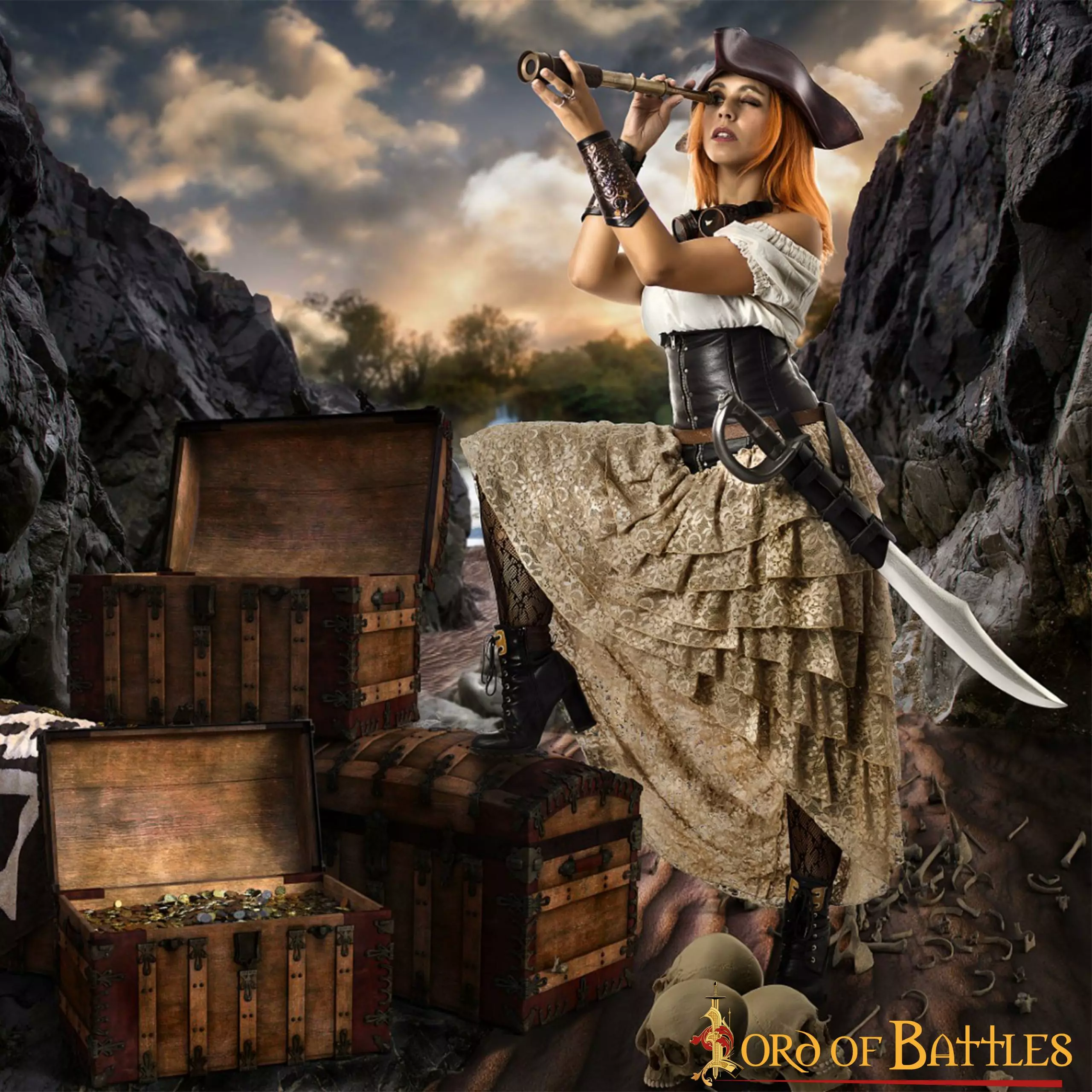 Catalejo Pirata Telescopio Con Soporte De Cuero Steampunk Cosplay Outfits 8 Catalejo Pirata Telescopio Con Soporte De Cuero Steampunk Cosplay Outfits - Imagen 6