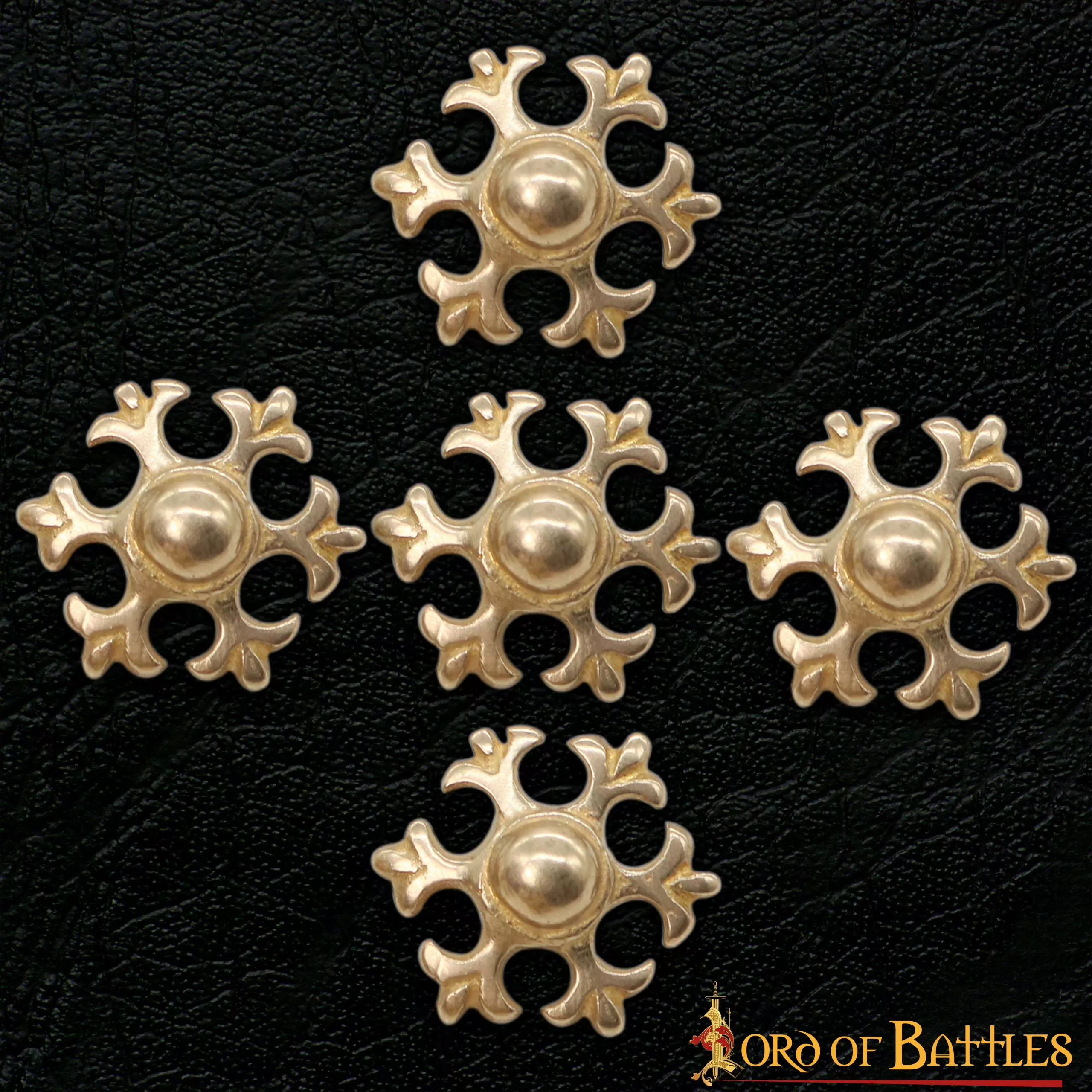 Juego De 5 Soportes Funcionales De Cuero De Latón Macizo Fleur Pure 6 Juego De 5 Soportes Funcionales De Cuero De Latón Macizo Fleur Pure - Imagen 4