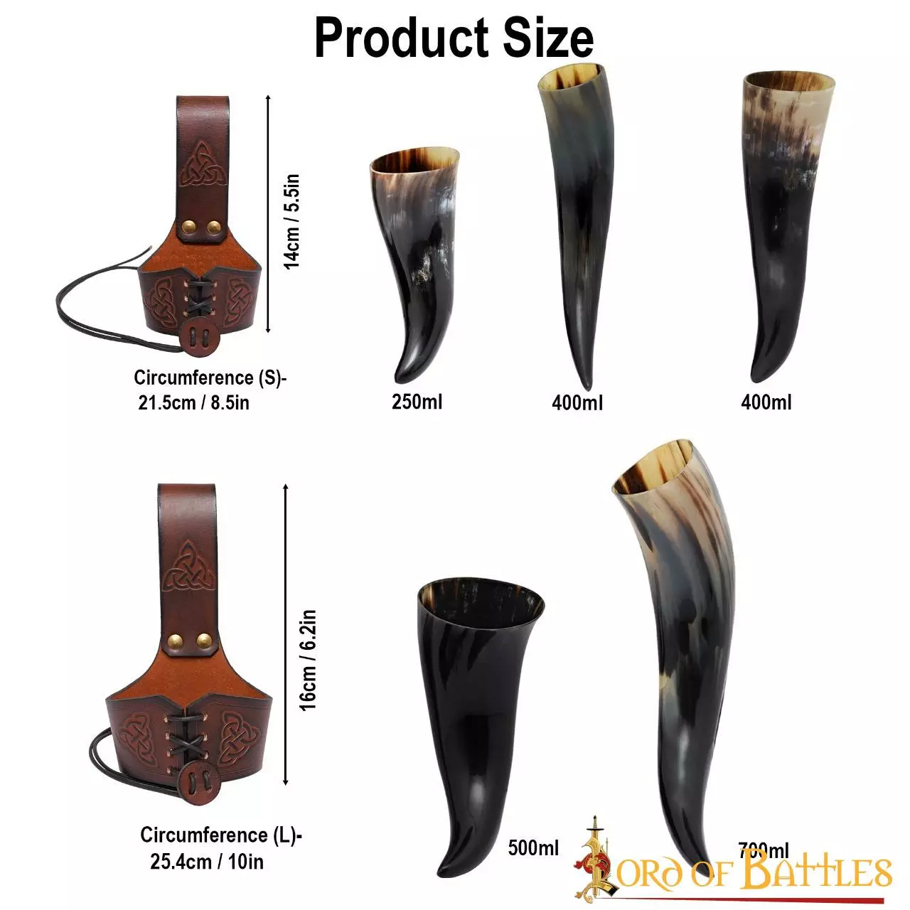 El Cazador Del Norte Funda De Cuero Con Cuerno Auténtico 6 El Cazador Del Norte Funda De Cuero Con Cuerno Auténtico - Imagen 4