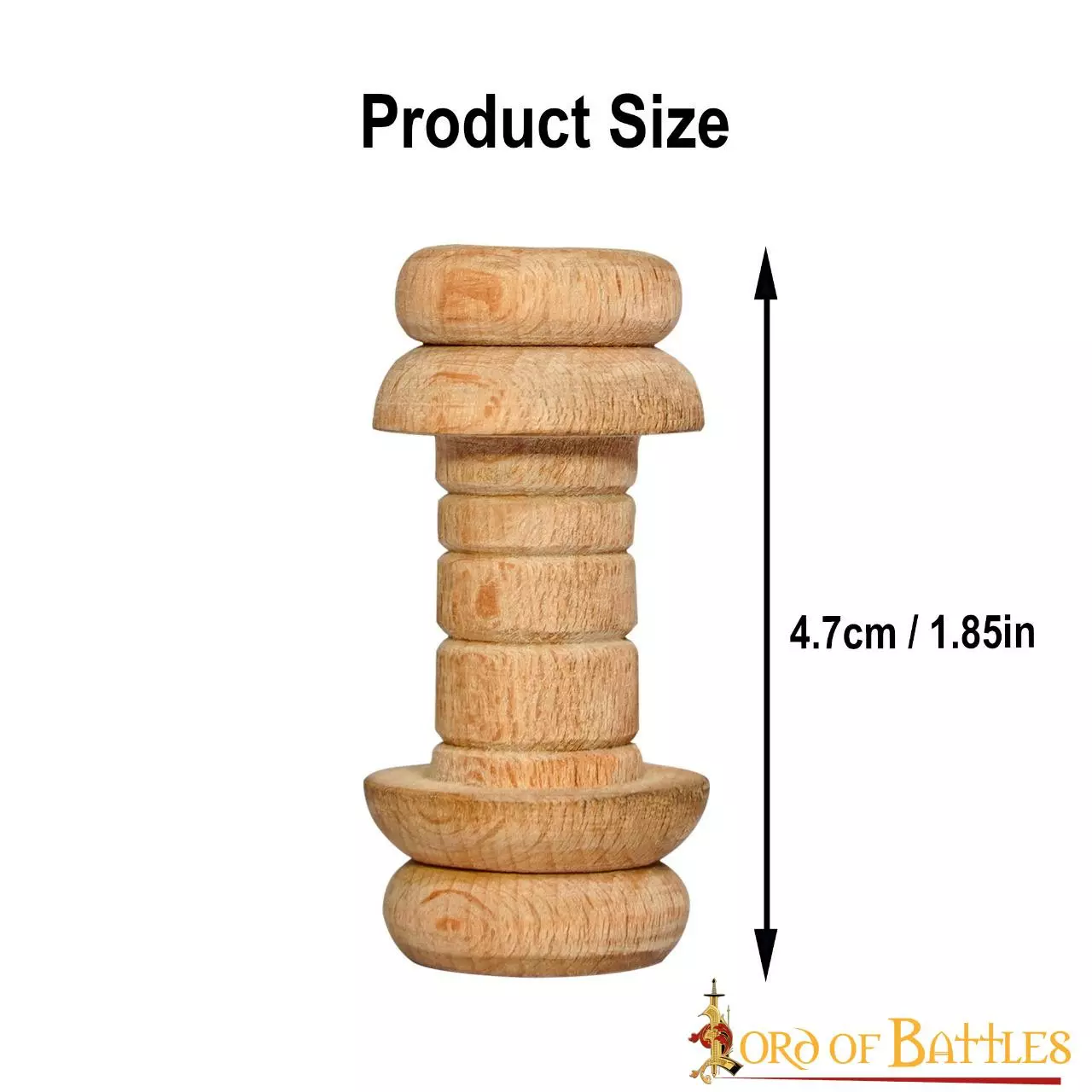 Carrete Pequeño De Hilo De Madera Hecho A Mano 5 Carrete Pequeño De Hilo De Madera Hecho A Mano - Imagen 3