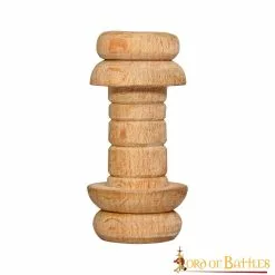 Carrete Pequeño De Hilo De Madera Hecho A Mano