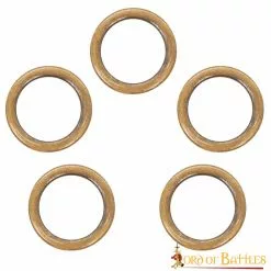 Hebilla Anillo Latón Antiguo Lazo Cinturón Accesorio Funcional Juego De 5 Piezas