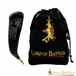 El Cuerno Para Beber Del Lobo Fenrir Con Accesorios De Latón Puro Cuerno De Buey Auténtico Hecho A Mano