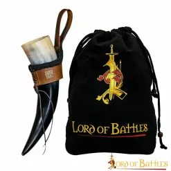 Aventurero Del Reino Funda De Cuerno Forrada De Piel Con Cuerno