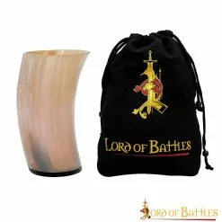 Taza De Cerveza Medieval Vikinga Hecha A Mano Con Auténtico Cuerno De Buey