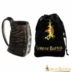 Taza De Cerveza Medieval Vikinga Hecha A Mano Con Cuerno De Búfalo Auténtico